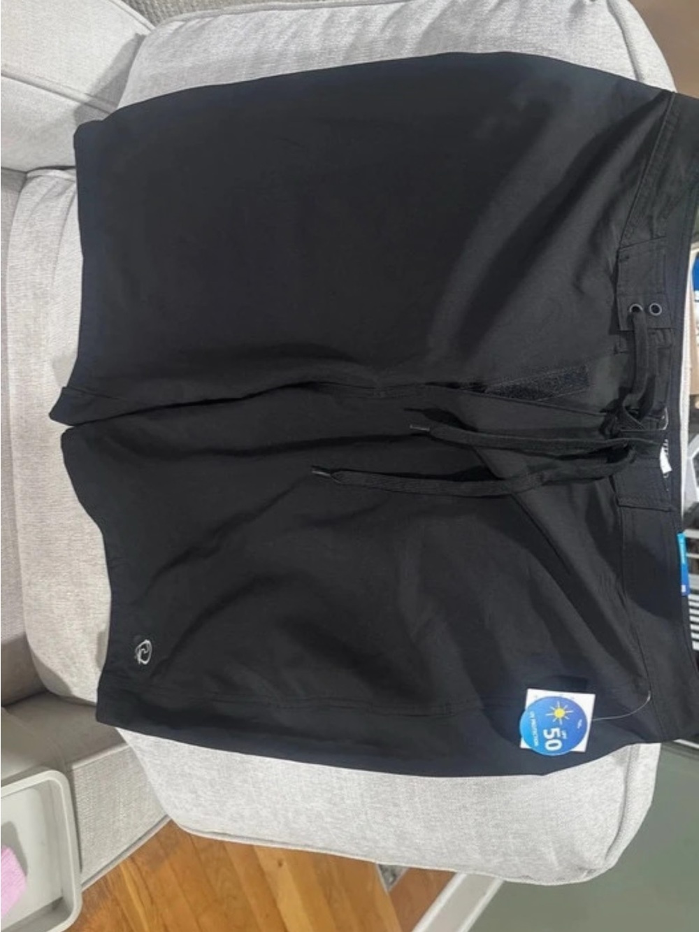 Men's Black Swim Shorts with Drawstring